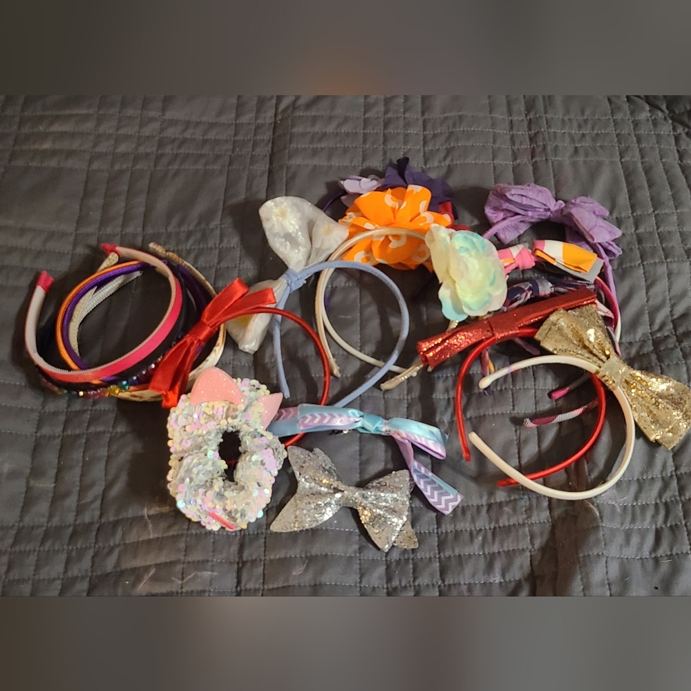 Colorful Headband and Bow Set